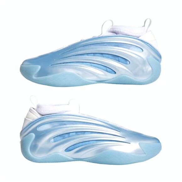Adidas Unisex Glow Blue Cloud White Core Black Harden Volume 9 Shoes Size W10 M9